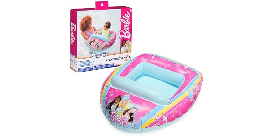 SwimWays Barbie Inflatable Pool Boat