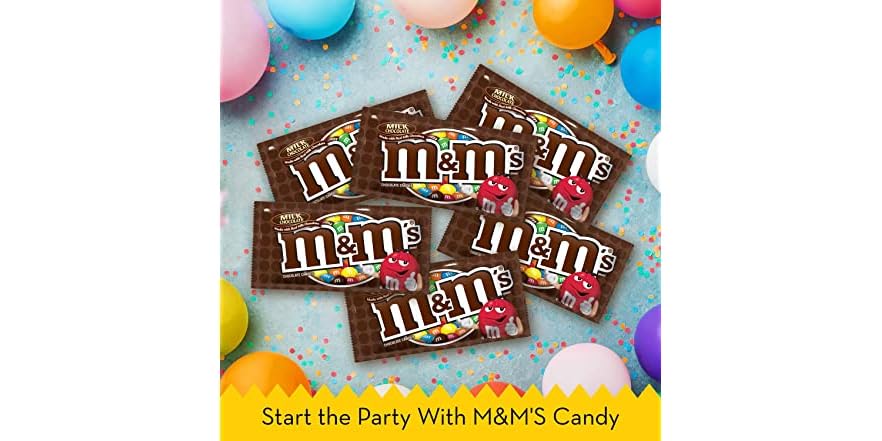 M&M'S Milk Chocolate Candy Singles, 36ct