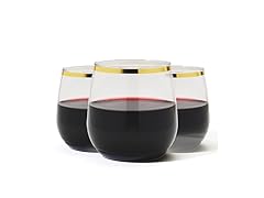 TOSSWARE POP Gold Rim 12oz Vino Jr Set of 48