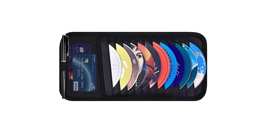 Car CD Case Holder 12 Discs