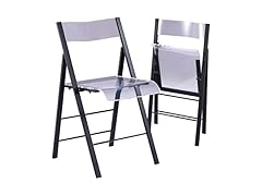 Kasper Flex Modern Acrylic Folding Chairs (2Pk)