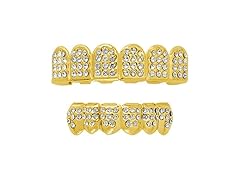 Gold Upper Grillz Set