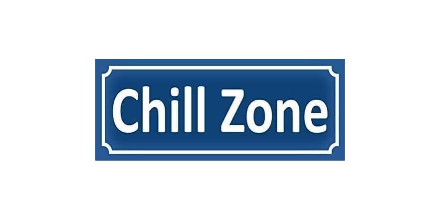 Eletina Retro Metal tin Sign Chill Zone Sign Fu