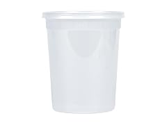 Deli Containers Combo - 32 oz, Plastic - Case of 240