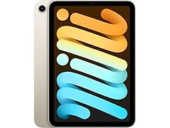 Apple iPad mini (6th Generation): A15 Bionic, 8.3-inch Liquid Retina Display, 64GB, Wi-Fi 6, 12MP front/12MP Back Camera, Touch ID, All-Day Battery Life – Starlight