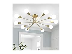 Bosceos 10-Light Semi Flush Ceiling Light- Choose Color