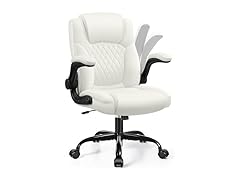 Leather Office Chair, PU Home Computer Desk Chairs with Ergo (Open Box)