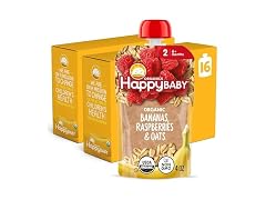 16PK Organics Food Pouches Bananas & Raspberries