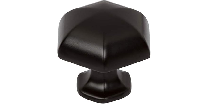 Southern Hills Black Cabinet Knobs - 5PK, Black