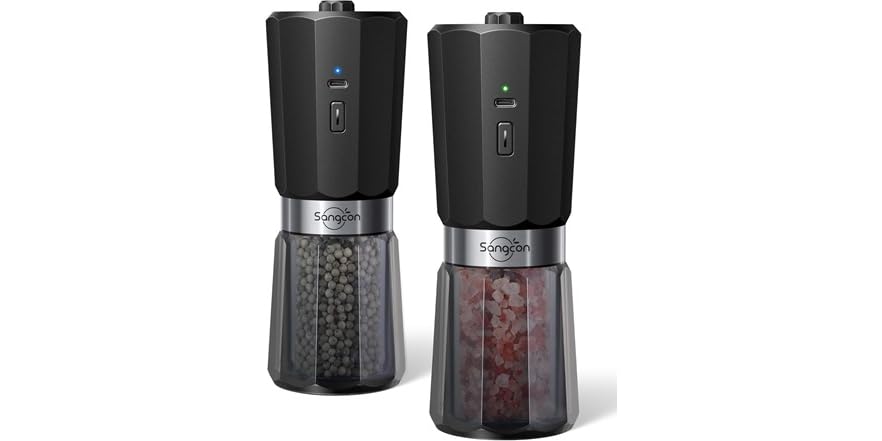 Salt Reference Rechargeable Salt & Pepper Grinder Set