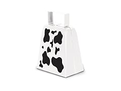 Beistle Cow Print Novelty Metal Cowbell