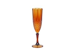 Fun Express Elegant Plastic Champagne Flutes, Amber