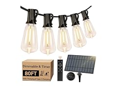 Bosceos 80FT Solar String Lights
