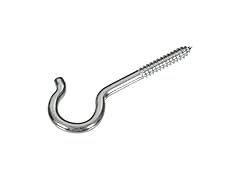 Ceiling Hook, Zinc, 6 Pack