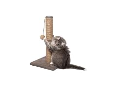 Cat and Kitten Scratch Post w/Dangling Ball 19.5" Tall