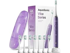 AquaSonic Vibe Series Toothbrush Purple