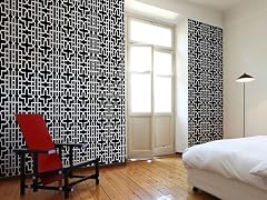 Geometric Black Tiles
