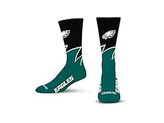 PHILADELPHIA EAGLES Black Wave Crew Sock (L)