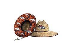 DENVER BRONCOS Mens Floral Sun Straw Hat