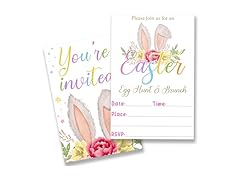 Easter Egg Hunt Brunch Party Invitations