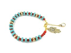 SS Se Crystal  Heart Charm Bracelet