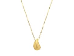 18K Gold Plated Teardrop Necklace