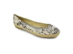 Muk Luks Releve Ballerina Flats, White