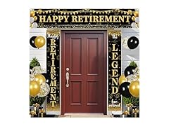 Black Gold Retirement Party Decorations 