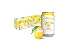 12PK Waterloo Sparkling Water, Lemon Italian ice