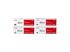 Canon Genuine 054 Complete 4-Color High Yield Toner Cartridge Set (CRG054HYCMYK) (Open Box)
