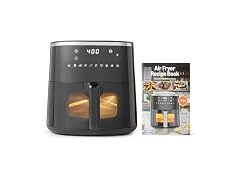 Amazon Basics 6-Quart Digital Air Fryer 1550W, Black
