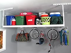 SafeRacks White 4x8 Overhead Storage Rack