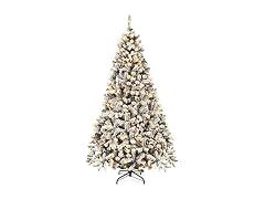 Goplus 7.5ft Pre-Lit Artificial Christmas Tree