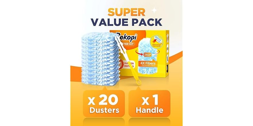 REKOPI Duster Kit with 20 Duster Refills