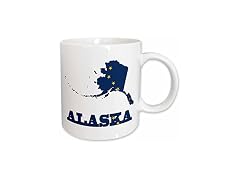 3dRose Alaska State Flag 15oz Mug