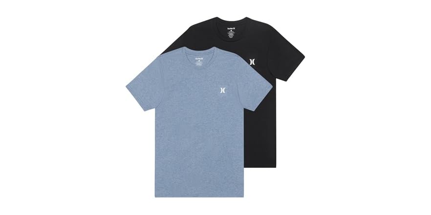 Hurley Men’s Crewneck Tees – 2-Pack Short Sleeve Cotton Shirts - Image 5