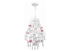 3-Light Mini-Chandelier, Antique White