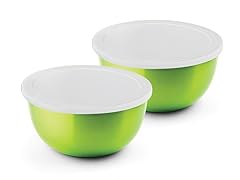 Microwave Safe Stainless Steel Bowl Set