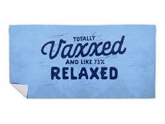 Vaxxed & Relaxed Beach Towel