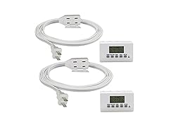 Clear Power Combo Pack 24hr Indoor Timer Outlet 2pk