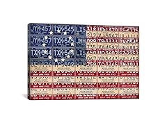 Recycled License Plate Flag Series: USA