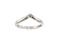 Solid Sterling Silver Chevron Ring