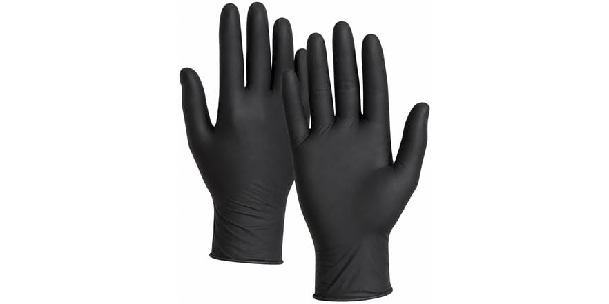 $37.99 | 1000ct 4MIL Black Nitrile Gloves at Woot!