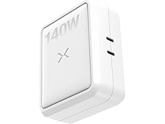 NOCO 140W Dual USB-C Port GaN Power Adapter with PD 3.1, QC 5.0, and PPS