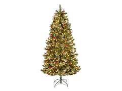 National Tree Company 6.5 ft. Pre-Lit Wintry Pine Medium Tree