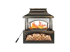 Red Mountain Valley 37" Fire Pits with Wood Storage