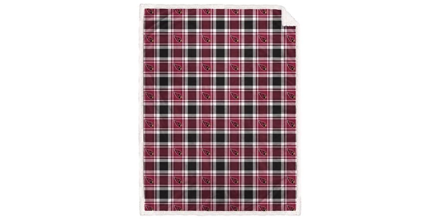 NFL Team Sherpa Plaid Blanket (60 x 90)