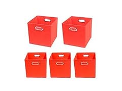 5-Pc Small Bin Bundle - Red
