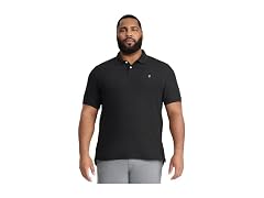 Black Short Sleeve Collared Polo Shirt