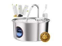 Cat Water Fountain Stainless Steel - 108oz/3.2L Automatic